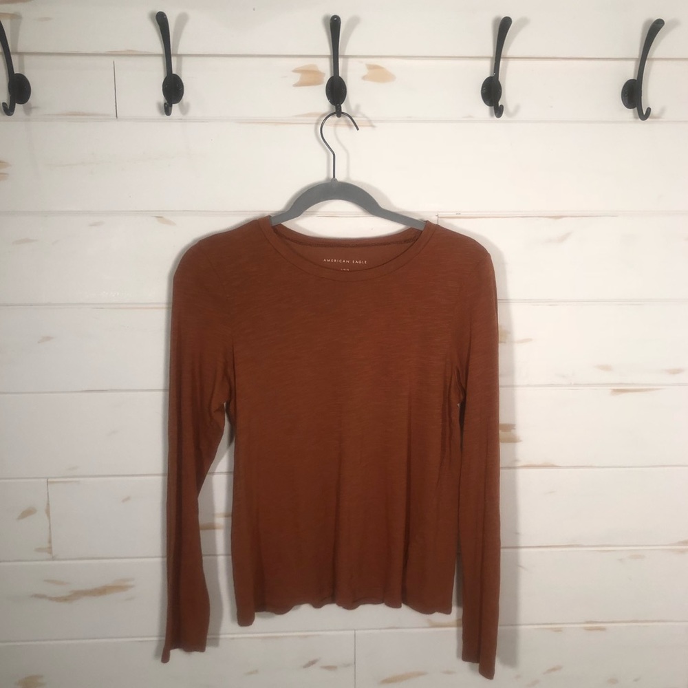 American eagle orange long sleeved top